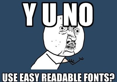 Readable Fonts