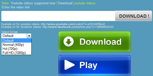 Download Facebook and Youtube Videos